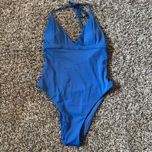 NWT Andie “The Lagos” One Piece swimsuit, Blue. Size Medium.